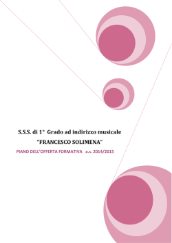 S.S.S. di 1 Grado ad indirizzo musicale &ldquo;FRANCESCO SOLIMENA&rdquo;
