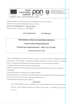 link per il verbale - Istituto Comprensivo Villa Lina Ritiro Messina