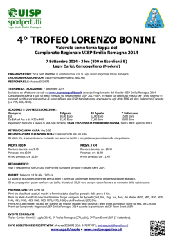 4&deg; TROFEO LORENZO BONINI