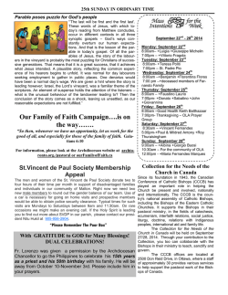 Our Family of Faith Campaign&hellip;.