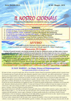 Maggio 2014 - Associazione Turenne