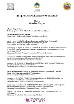 Final Program - Dipartimenti