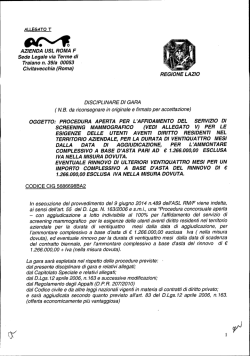 disciplinare di gara (all.T)