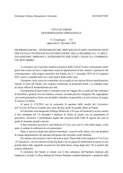 Direzione Cultura, Educazione e Giovent&ugrave; 2014