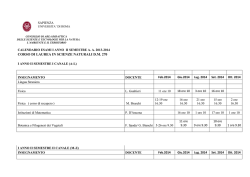 CORSO DI LAUREA IN SCIENZE NATURALI D.M. 270