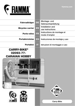 CARRY-BIKE&reg; 02093-77- CARAVAN HOBBY