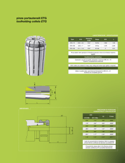 pinze portautensili ETG toolholding collets ETG