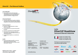 EtherCAT Roadshow Invito Seminario Ethernet industriale