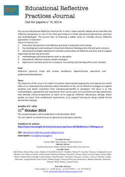 Educational Reflective Practices Journal