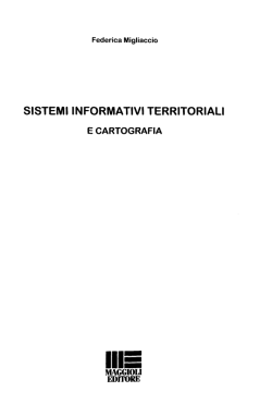 SISTEMI INFORMATIVI TERRITORIALI