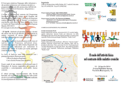 Muoversi per guadagnare salute