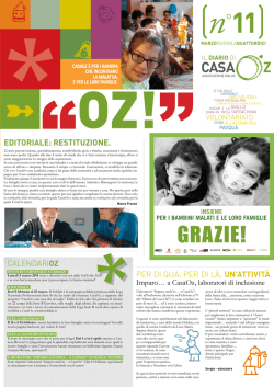 GRAZIE! - CasaOz