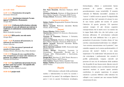 Programma Programma Responsabili Scientifici Responsabili