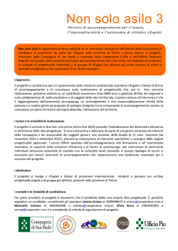 Scheda del progetto - Torino