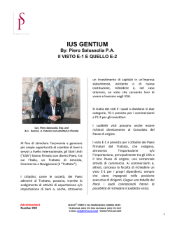 IUS GENTIUM - Piero Salussolia PA
