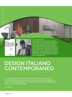 DESIGN ITALIANO cONTEmpOrANEO