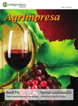 Speciale CONDIZIONALITA - Confagricoltura Padova