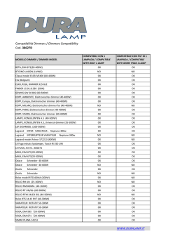 Compatibilit&agrave; dimmers DOWNLOAD