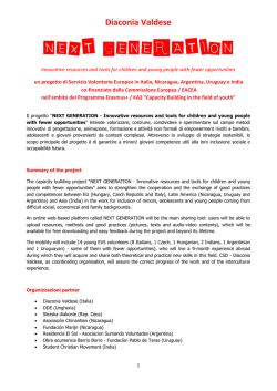 NEXT GENERATION - Commissione Sinodale per la Diaconia