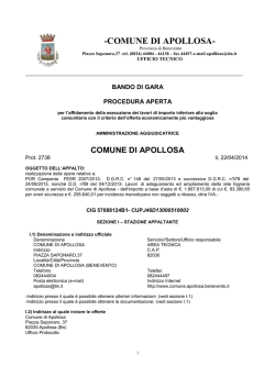 Bando di gara integrale