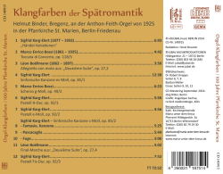 Klangfarbender Sp&auml;tromantik