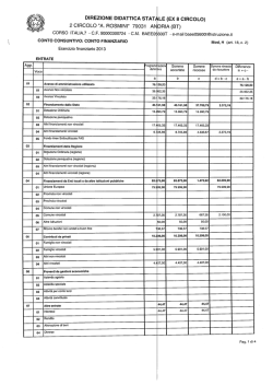 MODELLO H "Conto finanziario" e.f. 2013
