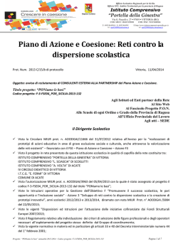 Bando F 3 - Istituto Comprensivo "Portella della Ginestra"