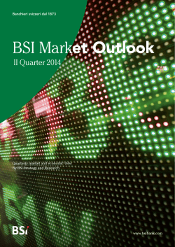 BSI Market Outlook 2&deg; Trimestre 2014
