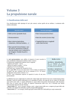 Volume 3 La propulsione navale - Zanichelli online per la scuola