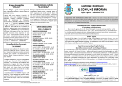 IL COMUNE INFORMA