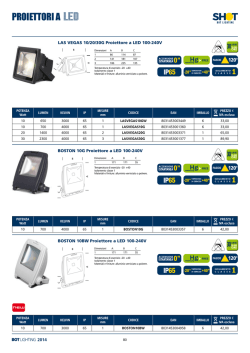 PROIETTORI A LED - Bonomi Lampadari