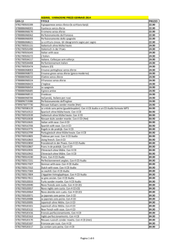 ASSIMIL - VARIAZIONE PREZZI GENNAIO 2014 EAN