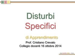 Crevato DSA e BES - Liceo Scientifico Galileo Galilei