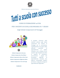 CORSO DI FORMAZIONE sul DSA PER I DOCENTI DI SCUOLA