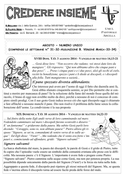 03 agosto 2014 - Parrocchia San Bellino