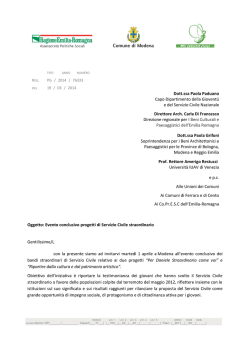 Dott.ssa Paola Paduano Capo Dipartimento della Gioventù e del