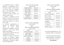 La Cooperativa Sociale La Libellula organizza, in collaborazione