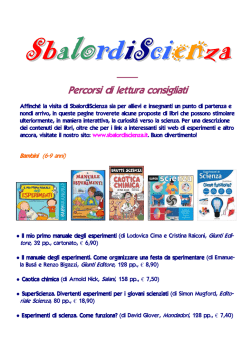 Percorsi di lettura consigliati ercorsi di lettura consigliati ercorsi di