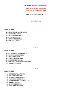 Partecipanti - Associazione Cultura e Musica G. Curci