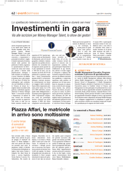 Investimenti in gara - Money Manager Talent