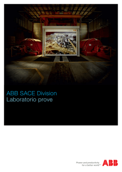 ABB SACE Division Laboratorio prove