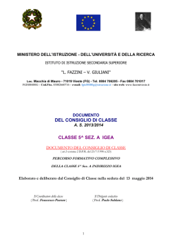 Documento del 15 maggio - IISS Fazzini