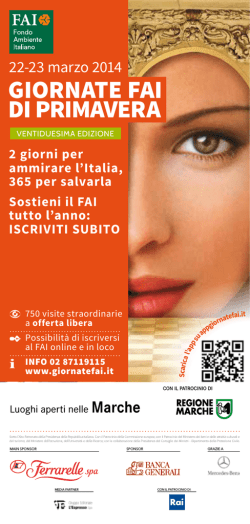 GIORNATE FAI DI PRIMAVERA