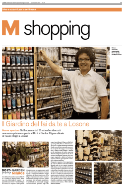 Il Giardino del fai da te a Losone