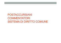 I Postaccursiani - Sezione di Storia del diritto medievale e moderno