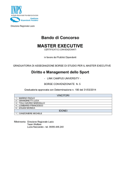 Graduatoria - Link Campus University