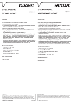 nota importante software &ldquo;voltsoft&rdquo;