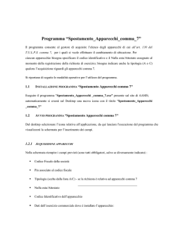 Istruzioni operative - Agenzia delle Dogane