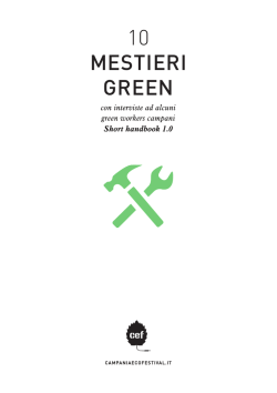 Sulla Guida dei 10 mestieri Green