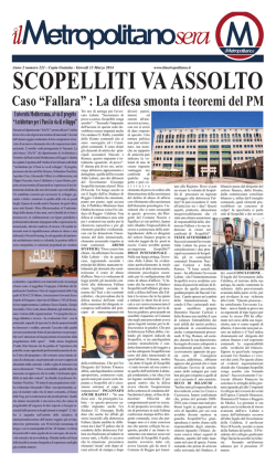 Caso &ldquo;Fallara&rdquo; : La difesa smonta i teoremi del PM